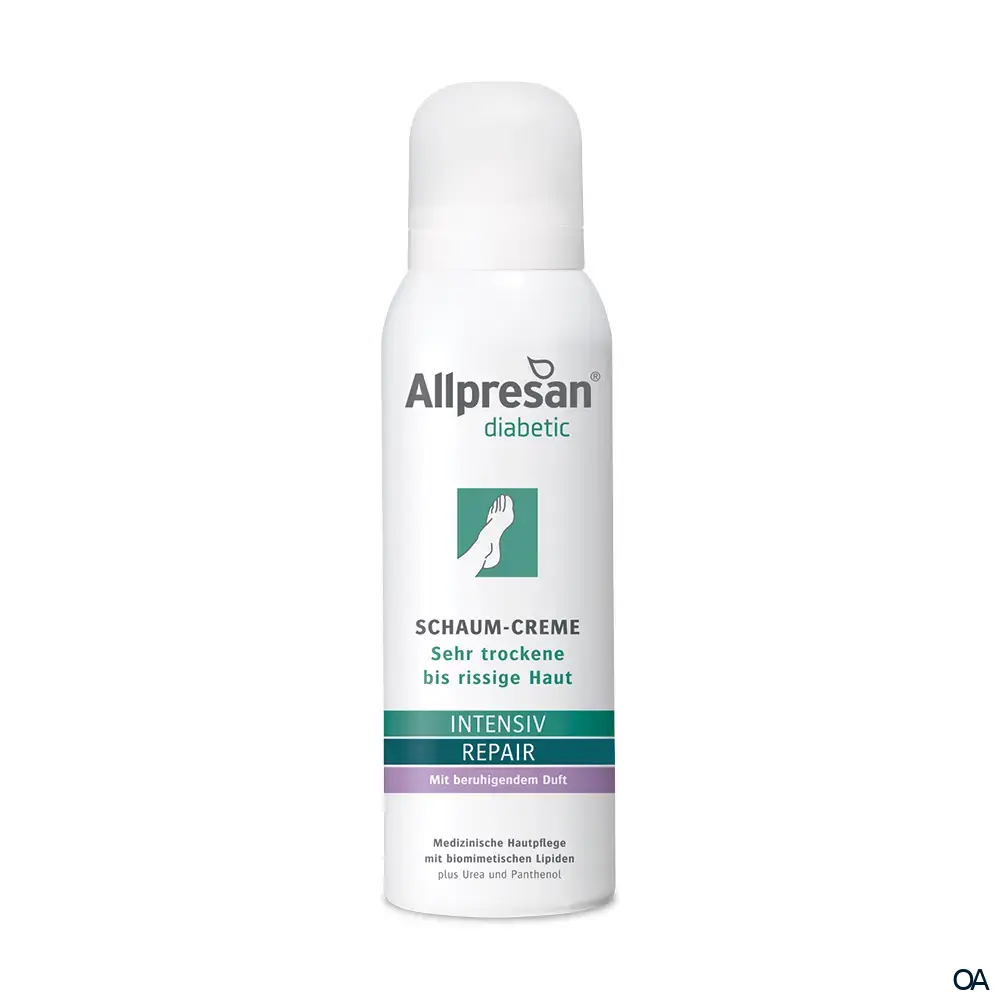 Allpresan® diabetic INTENSIV + REPAIR Schaum-Creme mit Urea & Duft Allpresan® diabetic INTENSIV + REPAIR Schaum-Creme mit Urea & Duft