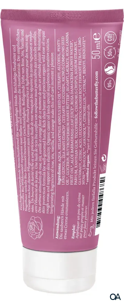 Farfalla Hippie rose Happiness Handcreme