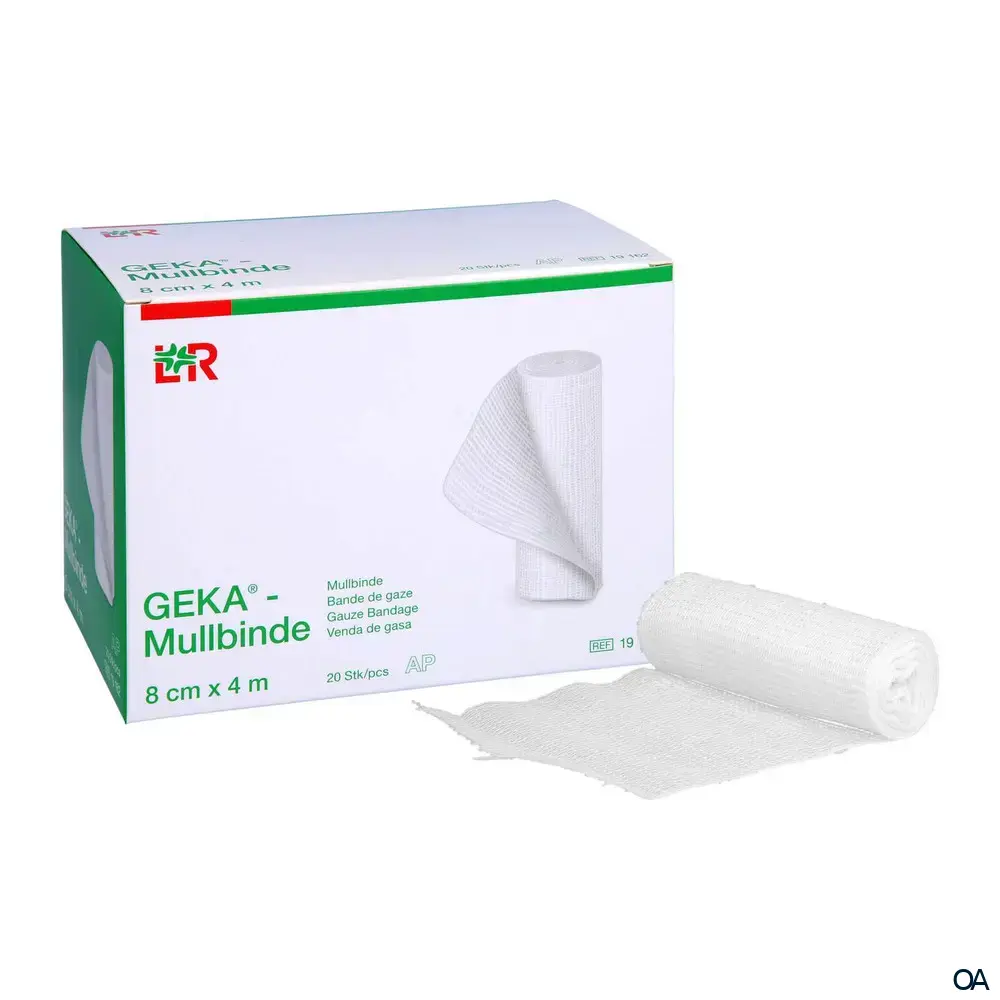 Geka® Mullbinden Starre Fixierbinden, lose, unsteril, 8 cm x 4 m Geka® Mullbinden Starre Fixierbinden, lose, unsteril, 8 cm x 4 m