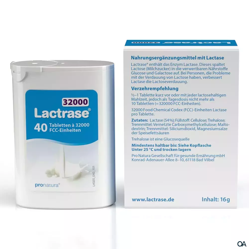 Lactrase® 32000 FCC Teilbare Tabletten Spender