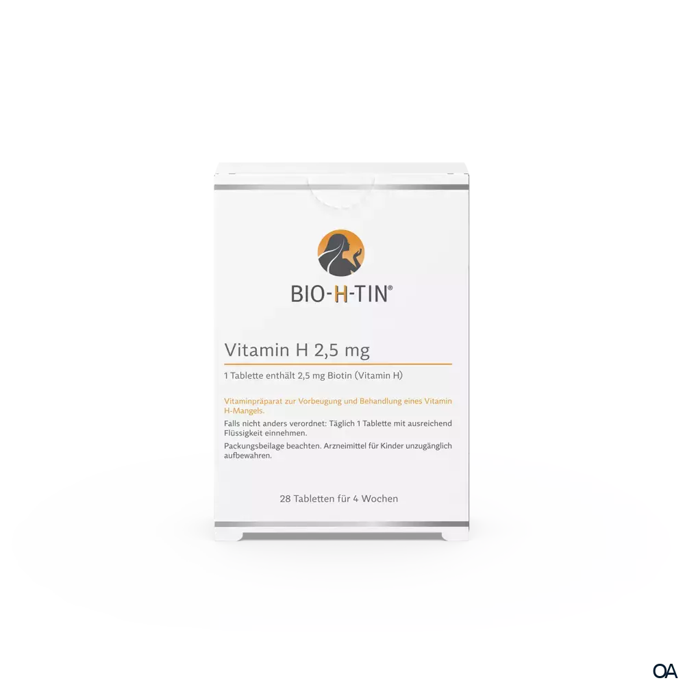 BIO-H-TIN® Vitamin H 2,5 mg Tabletten BIO-H-TIN® Vitamin H 2,5 mg Tabletten