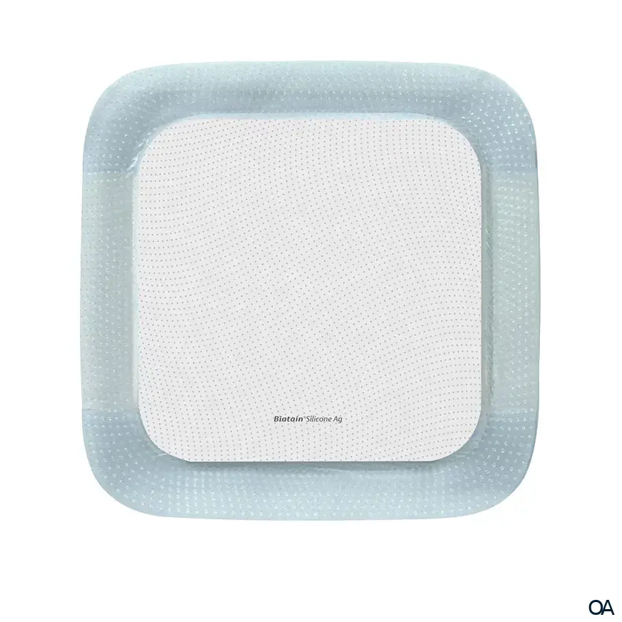 Biatain® Silicone Ag Silikon-Schaumverband mit Silber steril, 15 x 15 cm Biatain® Silicone Ag Silikon-Schaumverband mit Silber steril, 15 x 15 cm