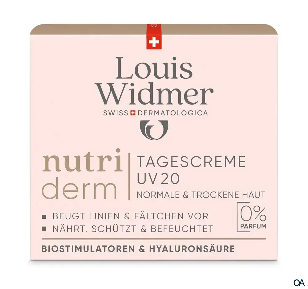 Louis Widmer nutriderm Tagescreme UV 20 - ohne Parfum Louis Widmer nutriderm Tagescreme UV 20 - ohne Parfum