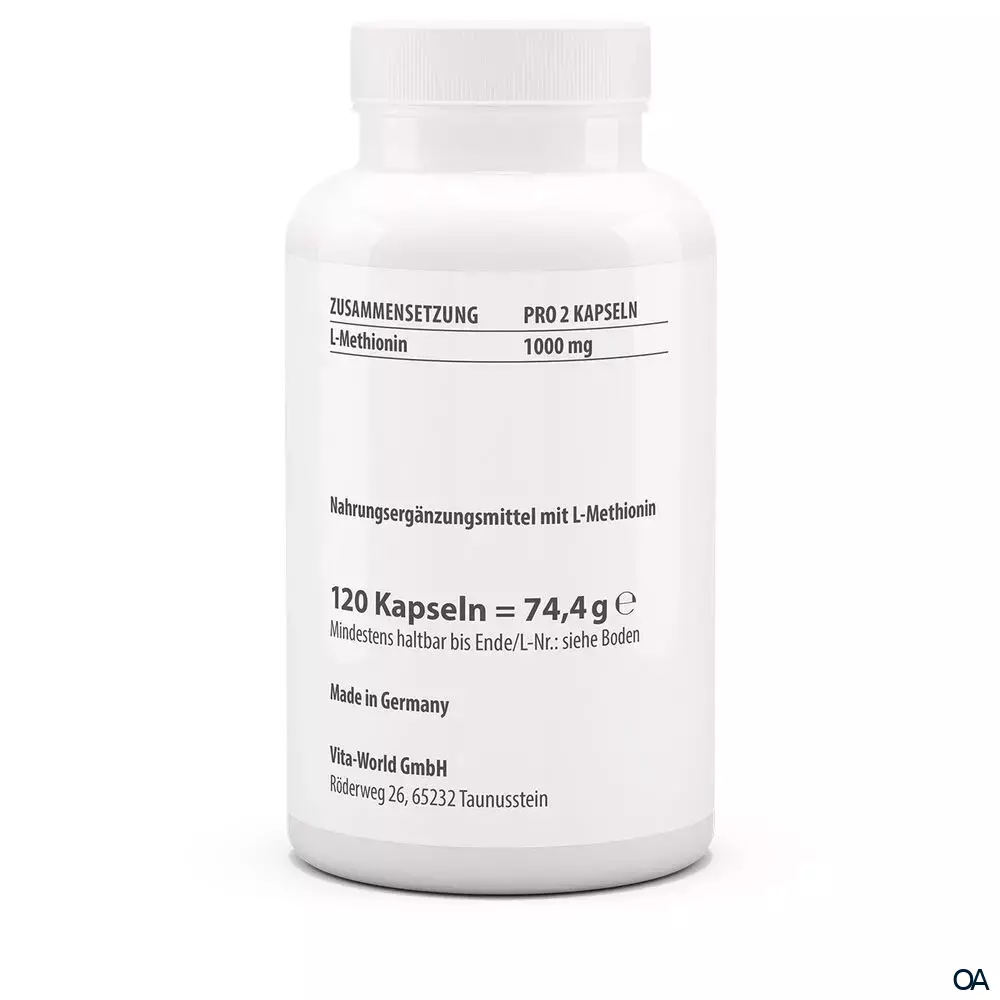 Vitaworld Methionin 500 mg Kapseln Vitaworld Methionin 500 mg Kapseln