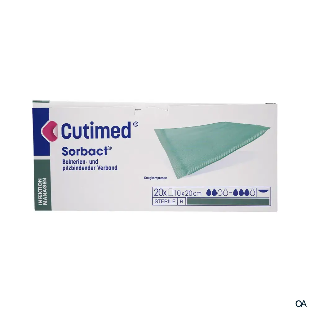Cutimed® Sorbact® Saugkompresse steril, 10 x 20 cm Cutimed® Sorbact® Saugkompresse steril, 10 x 20 cm