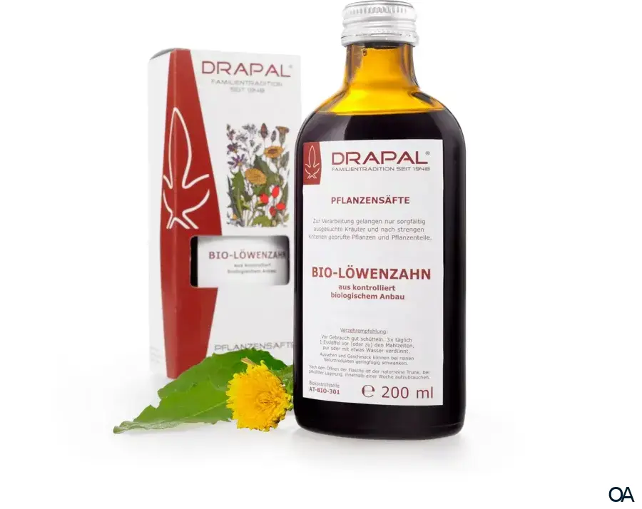 DRAPAL® Bio-Löwenzahn Pflanzensaft DRAPAL® Bio-Löwenzahn Pflanzensaft