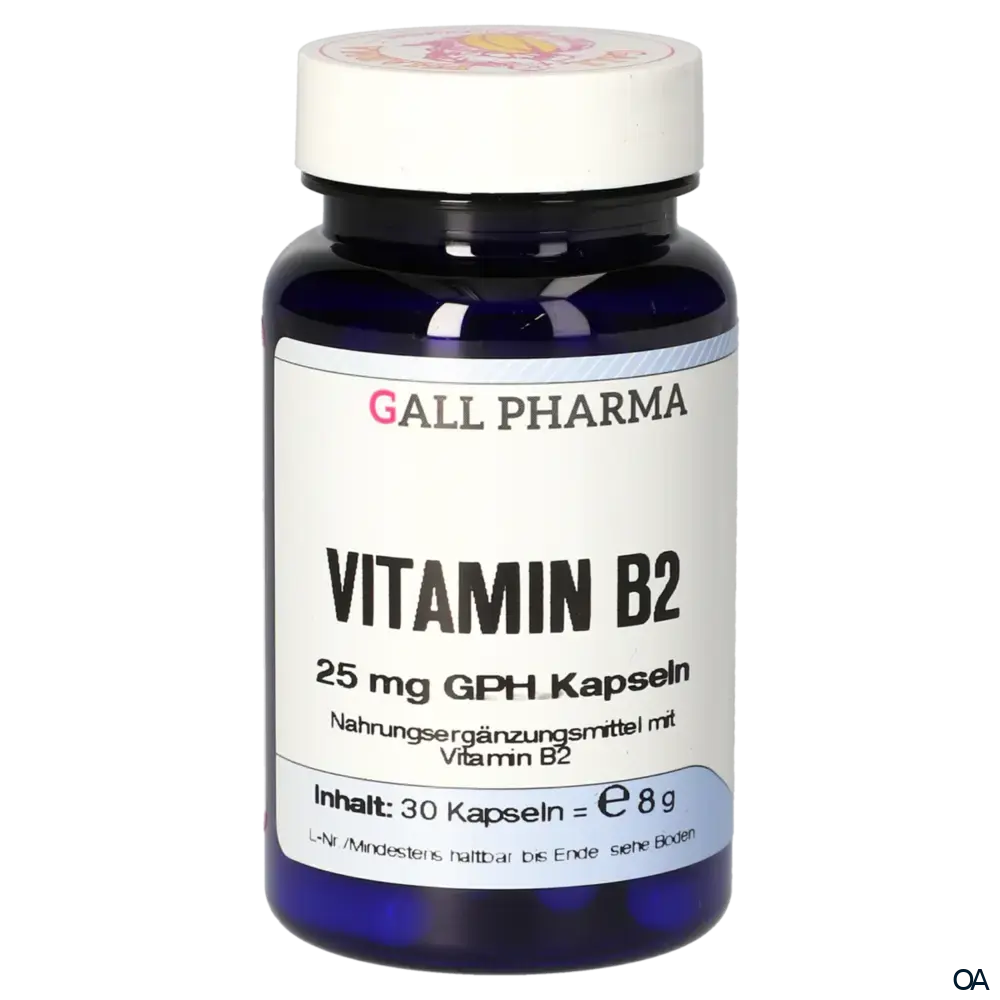 Gall Pharma Vitamin B2 25 mg Kapseln