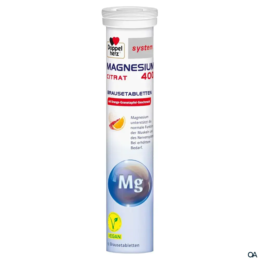 Doppelherz system Magnesium 400 Citrat Brausetabletten Doppelherz system Magnesium 400 Citrat Brausetabletten