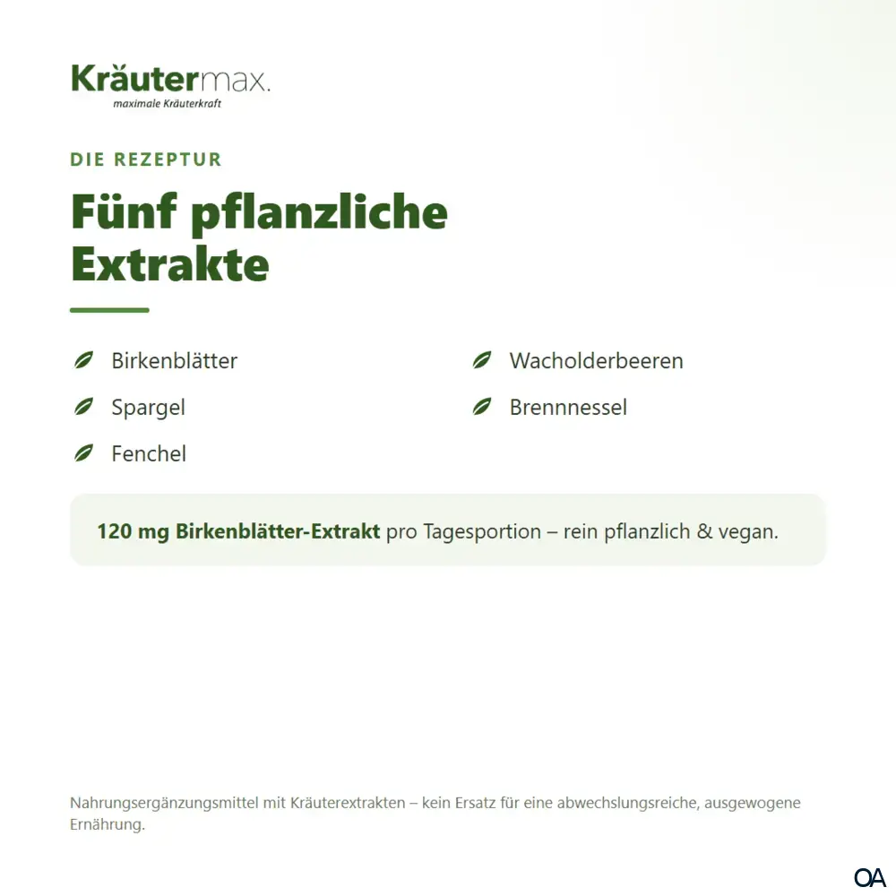 Kräutermax Birkenblätter plus Kapseln