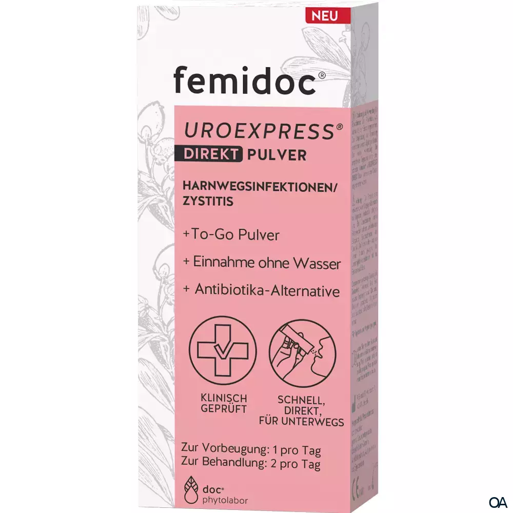 femidoc® UROEXPRESS® DIREKT Pulver Sticks femidoc® UROEXPRESS® DIREKT Pulver Sticks