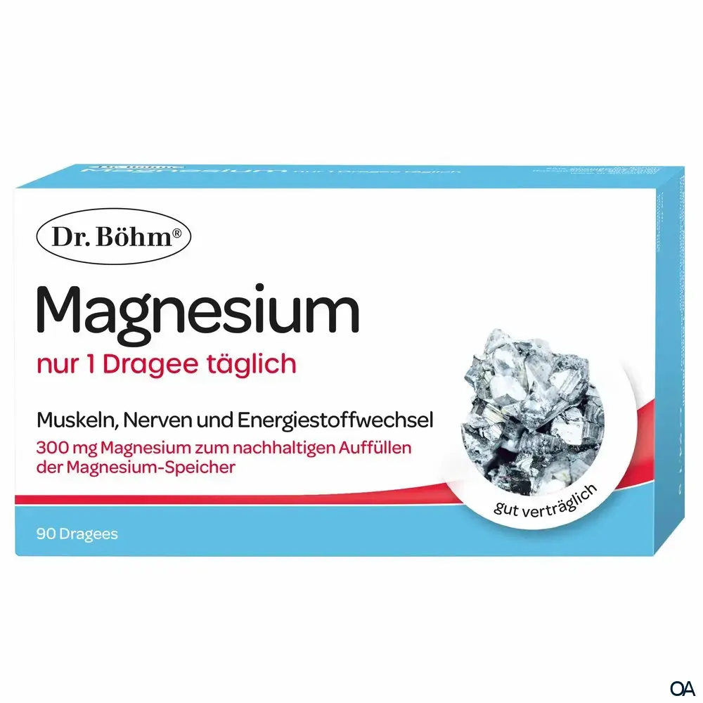Dr. Böhm® Magnesium nur 1 x täglich Dragees