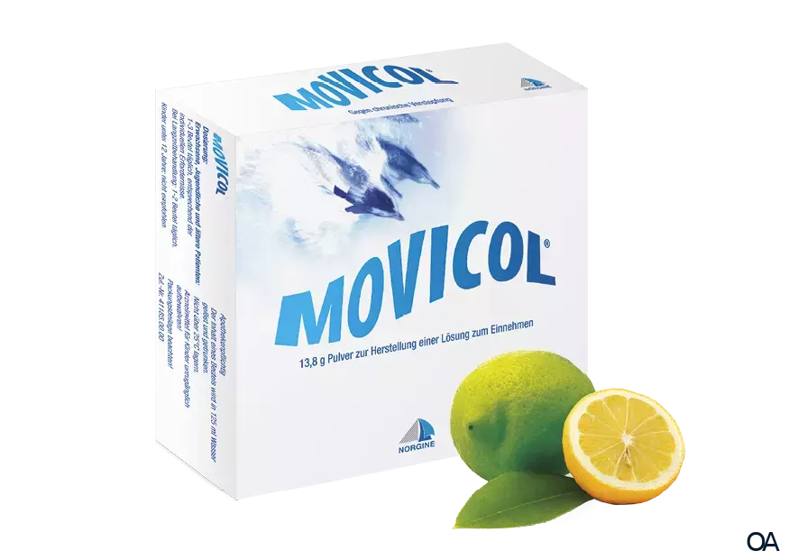 MOVICOL® Pulver 13,8 g Pulver zur Herstellung einer Lösung zum Einnehmen MOVICOL® Pulver 13,8 g Pulver zur Herstellung einer Lösung zum Einnehmen