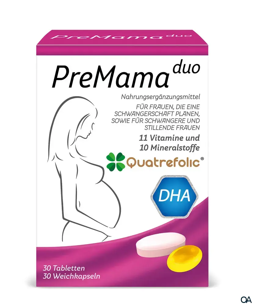 PreMama duo - 30 Tabletten & 30 Weichkapseln PreMama duo - 30 Tabletten & 30 Weichkapseln