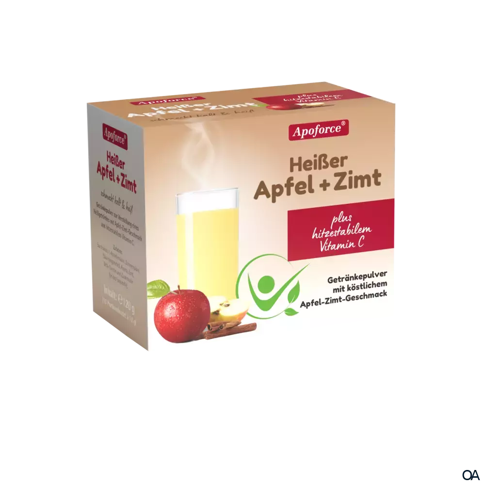 Apoforce® Heißer Apfel + Zimt Getränkepulver Apoforce® Heißer Apfel + Zimt Getränkepulver