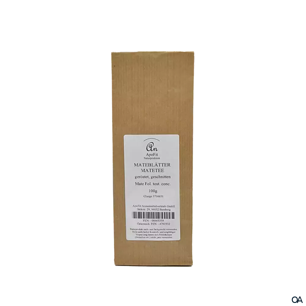 ApoFit Mateblätter Matetee geröstet, geschnitten