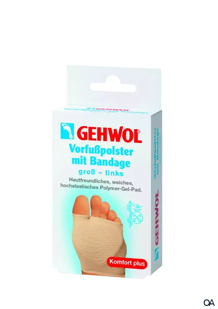 GEHWOL® Vorfußpolster mit Bandage, groß links GEHWOL® Vorfußpolster mit Bandage, groß links