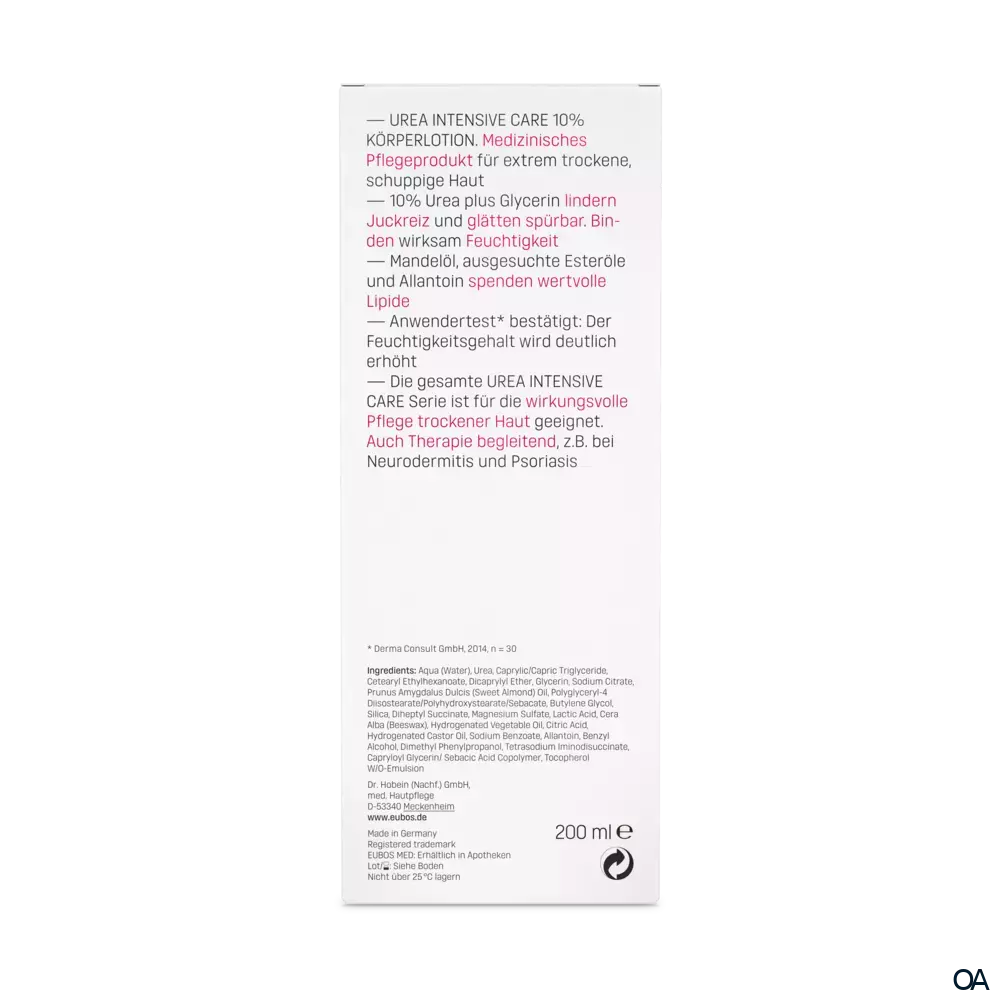 EUBOS UREA INTENSIVE CARE 10% UREA Körperlotion