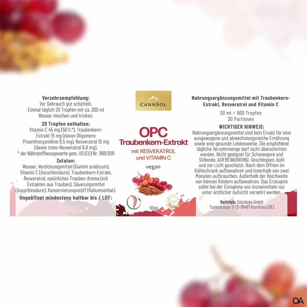 CannSol OPC mit Resveratrol und Vitamin C Tropfen