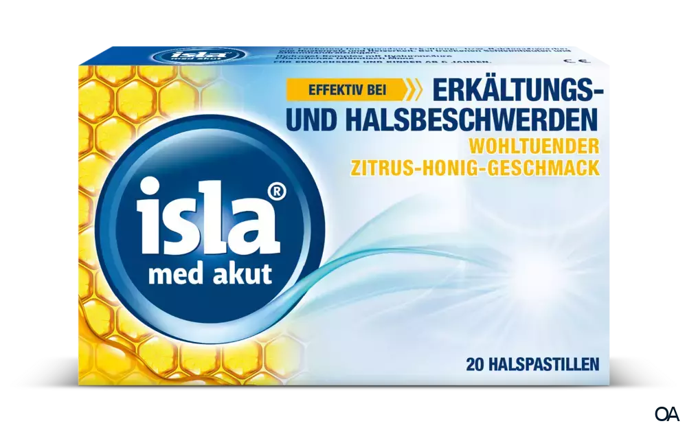 isla® med akut Zitrus-Honig Pastillen isla® med akut Zitrus-Honig Pastillen