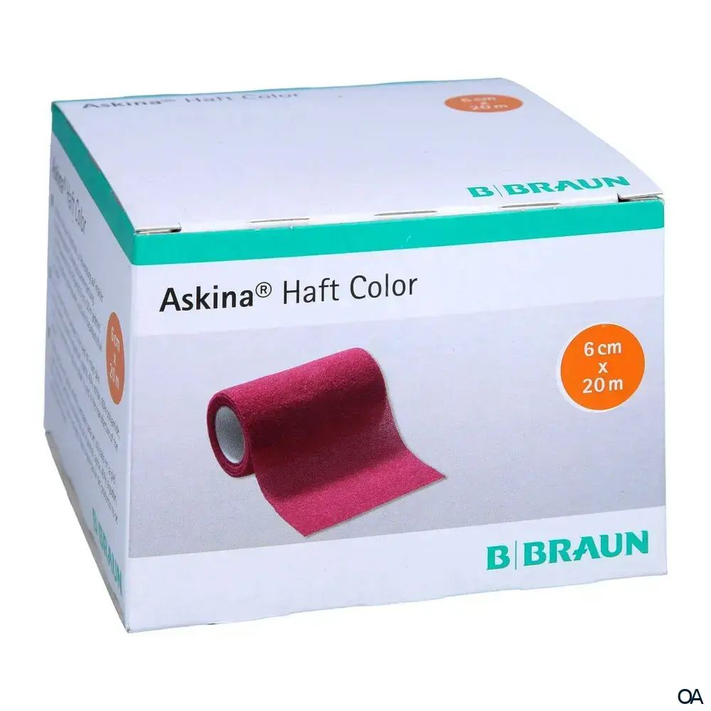 Askina® Haft Color Kohäsive Fixierbinde Pink, 6 cm x 20 m Askina® Haft Color Kohäsive Fixierbinde Pink, 6 cm x 20 m