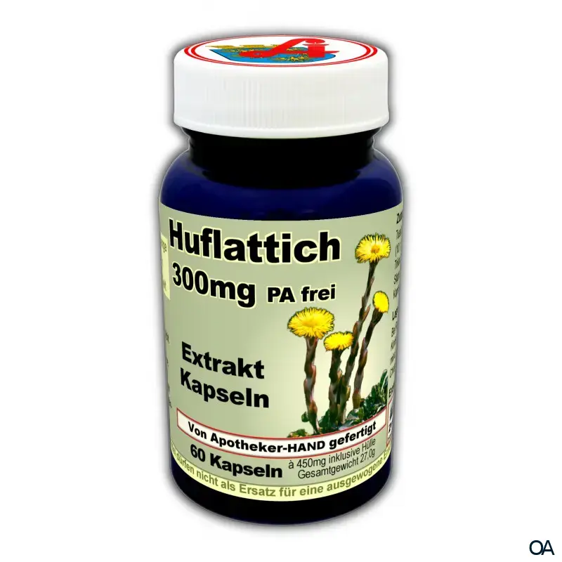 Huflattich 300 mg Extrakt Kapseln (PA-frei)