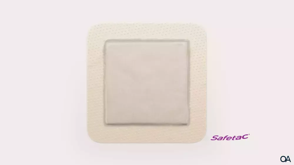 Mepilex® Border Ag mit Safetac® Technologie Schaumverband 15 x 20 cm