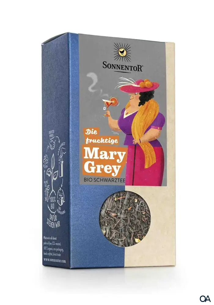 Sonnentor Die fruchtige Mary Grey Tee lose - Bio-Schwarztee mit ätherischem Öl Sonnentor Die fruchtige Mary Grey Tee lose - Bio-Schwarztee mit ätherischem Öl