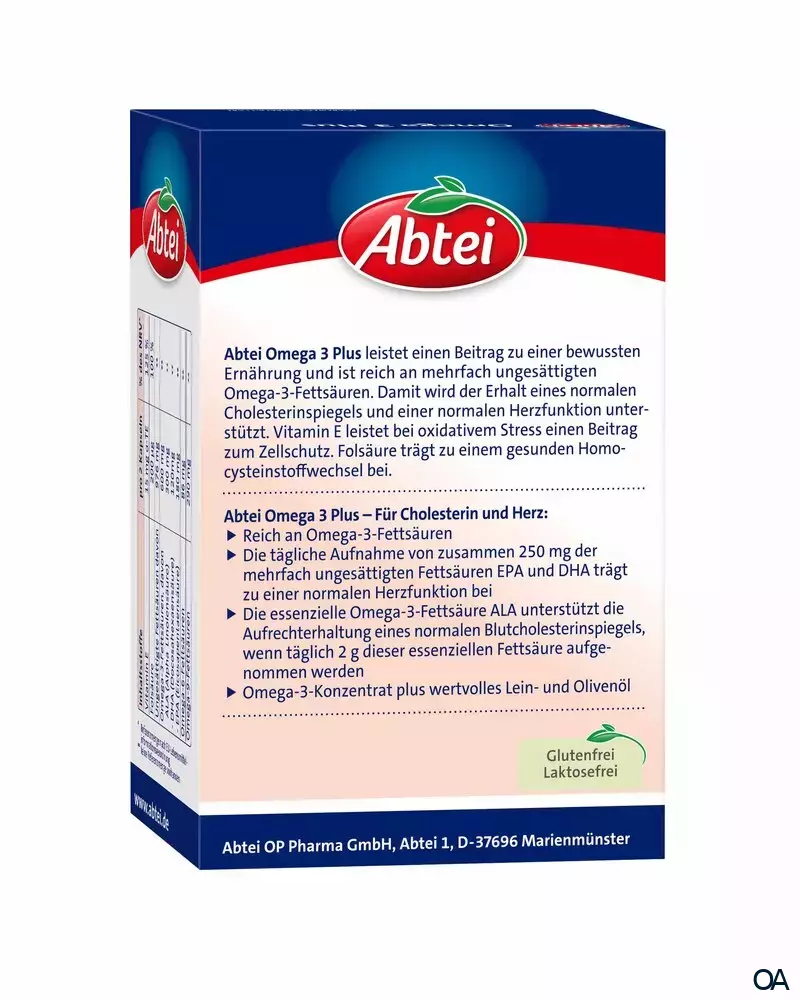 Abtei Omega 3 Plus Kapseln Abtei Omega 3 Plus Kapseln