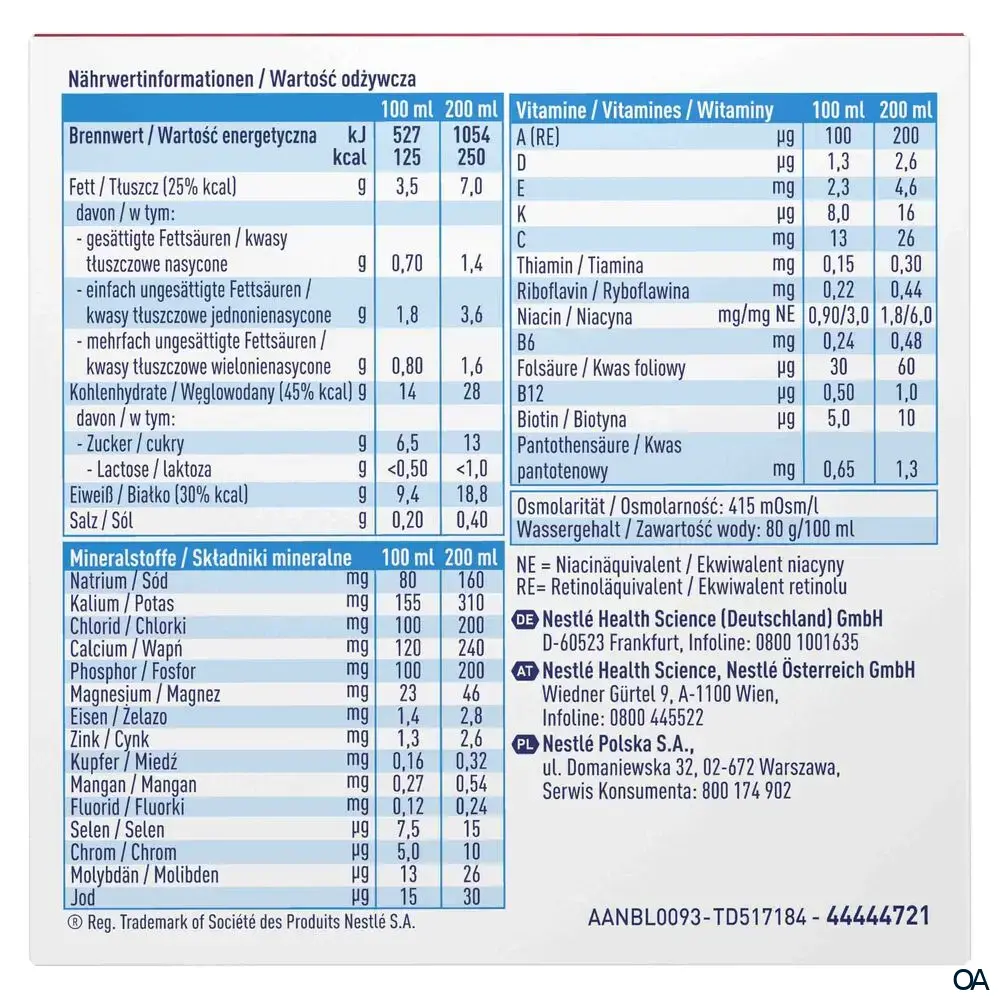Resource® Protein Waldbeer Trinknahrung 200 ml