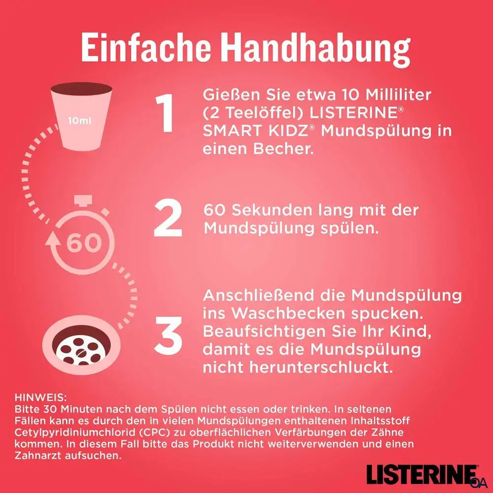 Listerine Smart Kidz Mild Berry Mundspüllösung