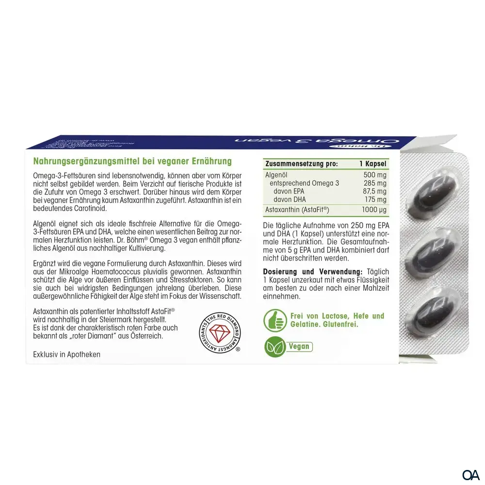 Dr. Böhm® Omega 3 vegan Kapseln Dr. Böhm® Omega 3 vegan Kapseln