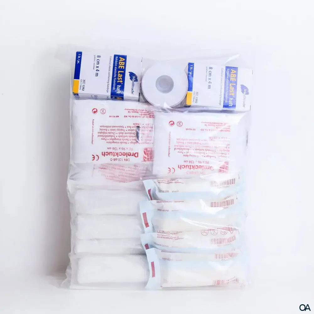 Erste Hilfe Koffer Nachfüllung, Nachfüllset Typ 2 – ÖNORM Z 1020