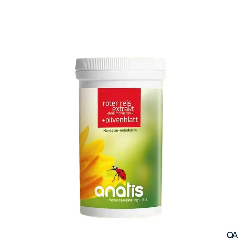 anatis Ankaflavin+Monascin aus rotem Reis und Olivenblatt Kapseln