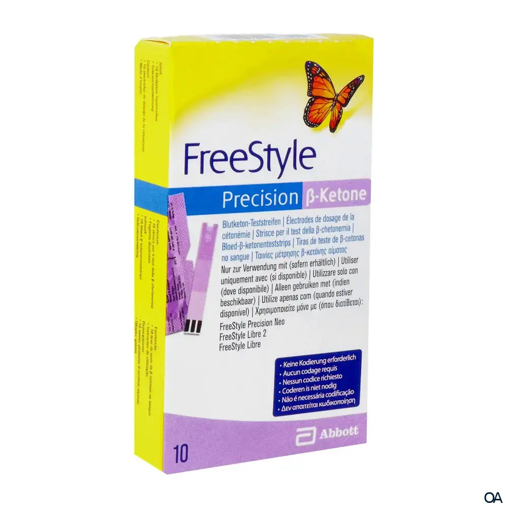 Abbott FreeStyle Precision Beta-Keton Blutketonteststreifen Abbott FreeStyle Precision Beta-Keton Blutketonteststreifen