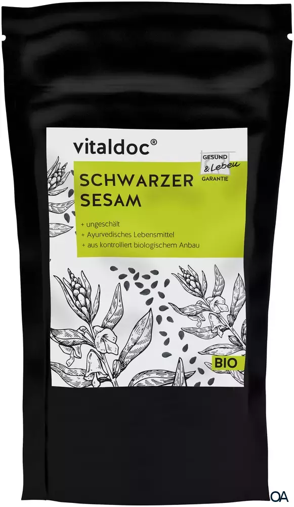 vitaldoc® BIO Schwarzer Sesam, ungeschält vitaldoc® BIO Schwarzer Sesam, ungeschält