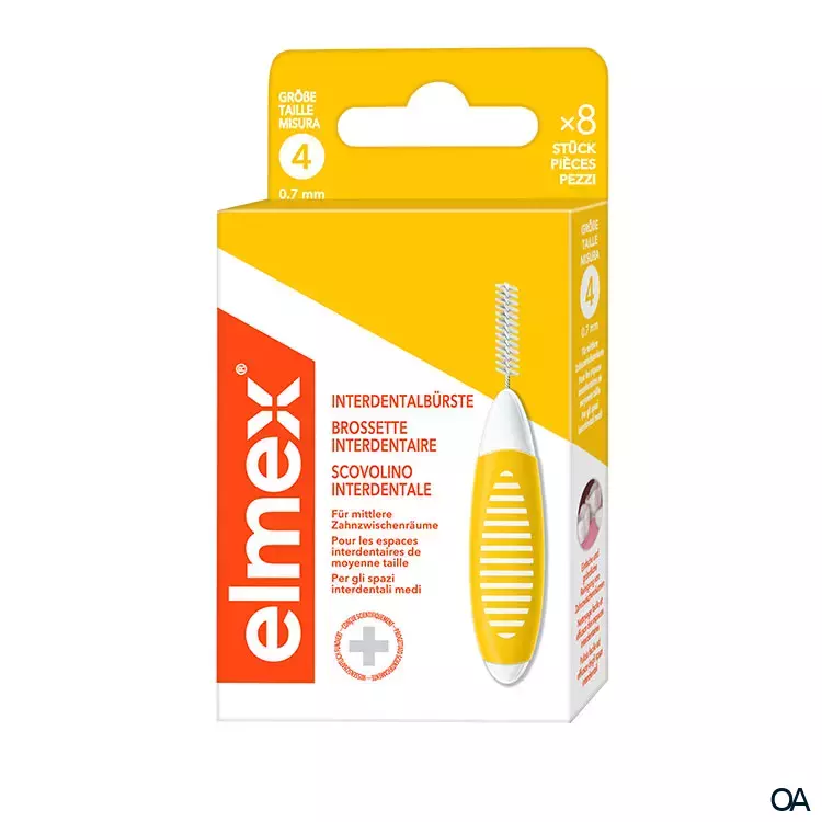 elmex® Interdentalbürsten Yellow, Größe 4, 0,7 mm