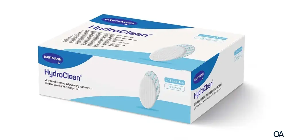 HydroClean® hydroaktive Wundauflagen oval, steril, 8 x 14 cm HydroClean® hydroaktive Wundauflagen oval, steril, 8 x 14 cm