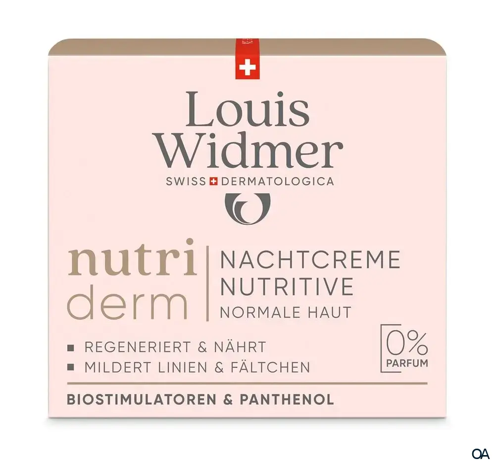 Louis Widmer nutriderm Nachtcreme Nutritive - ohne Parfum