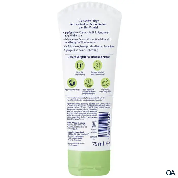 HiPP Babysanft Wundschutz sensitiv Creme HiPP Babysanft Wundschutz sensitiv Creme