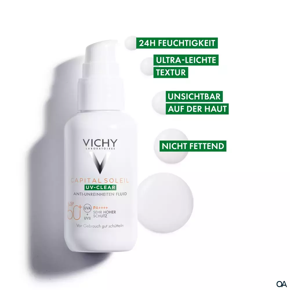 Vichy Capital Soleil UV-Clear LSF 50+ Anti-Unreinheiten Fluid Vichy Capital Soleil UV-Clear LSF 50+ Anti-Unreinheiten Fluid