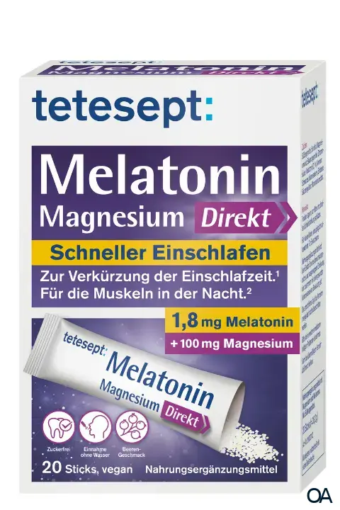 tetesept Melatonin + Magnesium Direkt Sticks