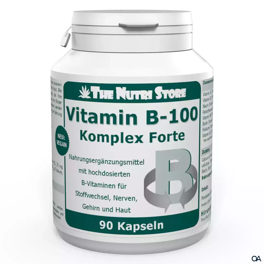 The Nutri Store Vitamin B 100 Komplex Forte Kapseln