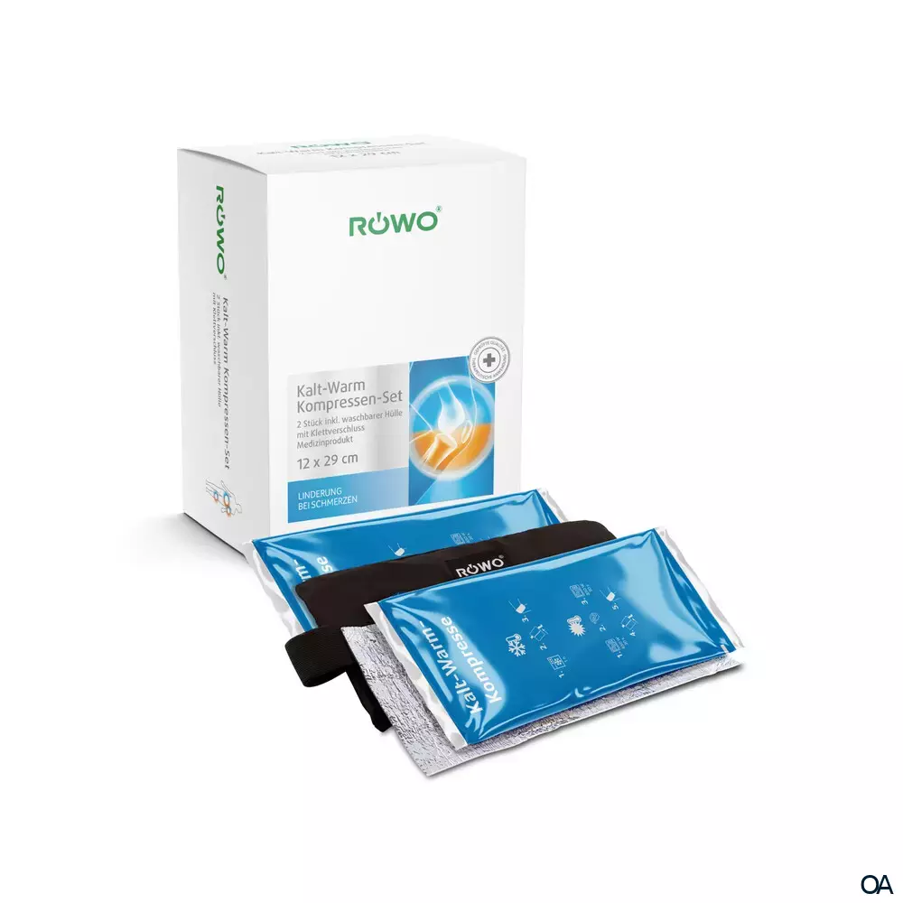 RÖWO Kalt-Warm Kompressen Set mit Bandage 12 x 29 cm RÖWO Kalt-Warm Kompressen Set mit Bandage 12 x 29 cm