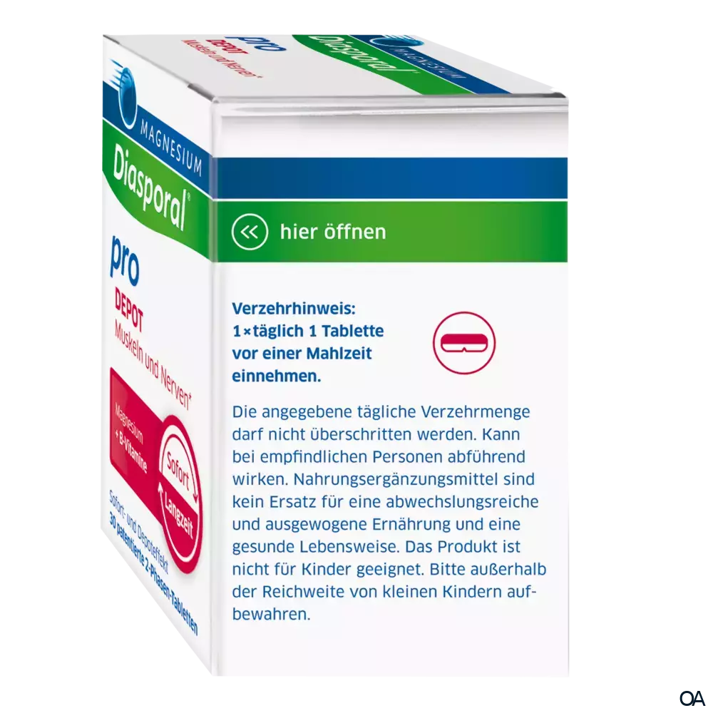 Magnesium Diasporal® Pro DEPOT Muskeln und Nerven* Tabletten Magnesium Diasporal® Pro DEPOT Muskeln und Nerven* Tabletten