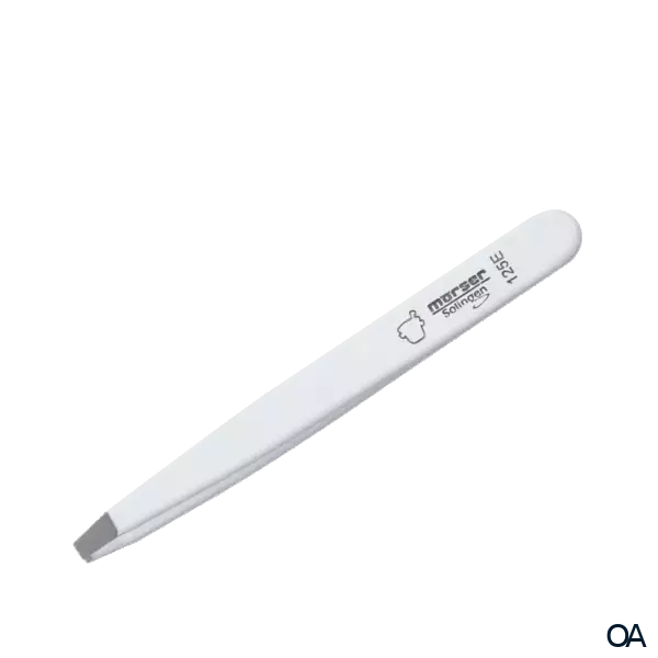 Mörser Solingen Pinzette weiß gebogen, TopInox® Mörser Solingen Pinzette weiß gebogen, TopInox®