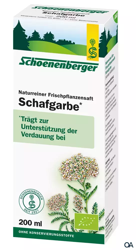 Schoenenberger Schafgarbe Naturreiner Frischpflanzensaft (BIO)