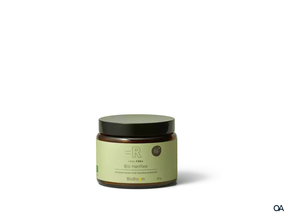 BioBloom Bio Hanftee relax Glas BioBloom Bio Hanftee relax Glas