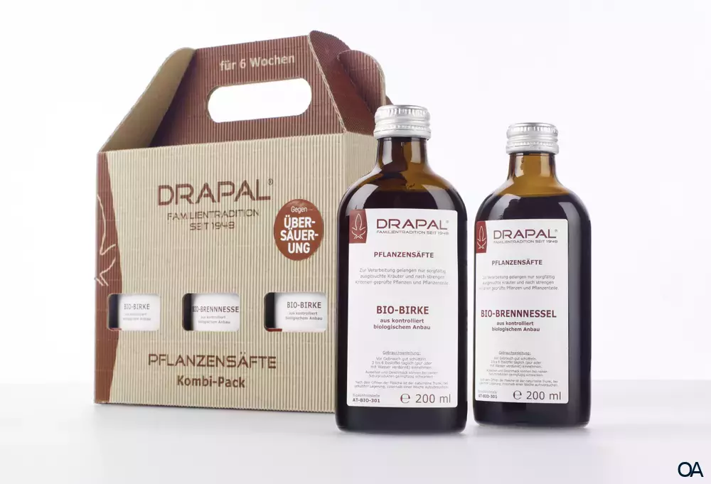 DRAPAL® Pflanzensäfte Kombi-Pack - Gegen Übersäuerung 6 x 200 ml DRAPAL® Pflanzensäfte Kombi-Pack - Gegen Übersäuerung 6 x 200 ml