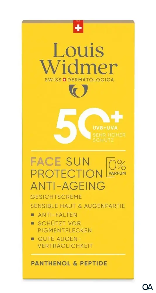 Louis Widmer suncare Face Sun Protection Anti-Ageing 50+ Gesichtscreme - ohne Parfum