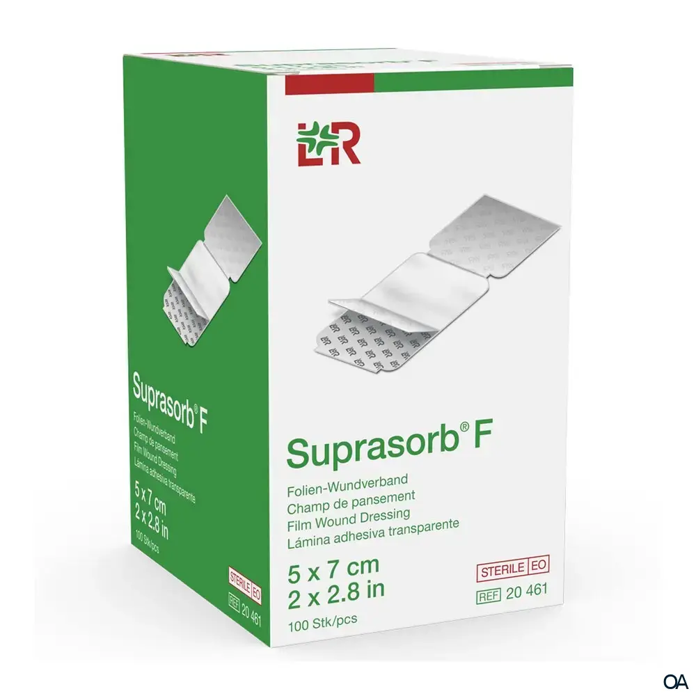 Suprasorb® F Folien-Wundverband steril, 5 x 7 cm